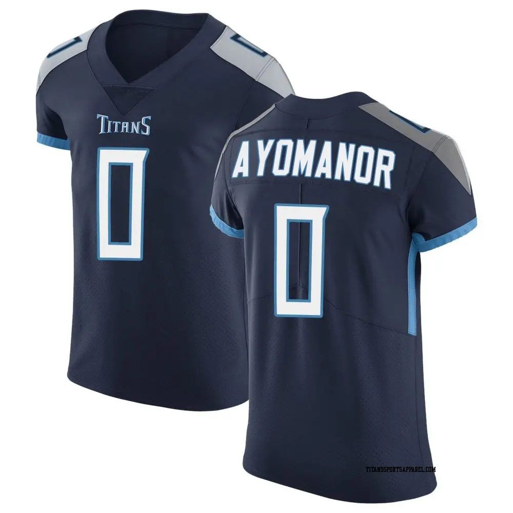 Elite Navy Men's Elic Ayomanor Tennessee Titans Vapor Untouchable Jersey