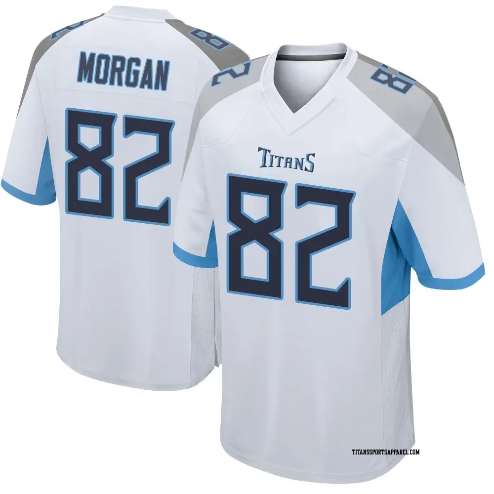 Game White Men's Stanley Morgan Jr. Tennessee Titans Jersey