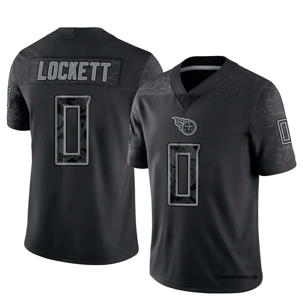 Limited Black Men's Tyler Lockett Tennessee Titans Reflective Jersey
